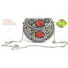Fatto a mano Borsa a mano donna Meenakari Stone taglia piccola alla moda pochette in metal...