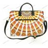 Fatto a mano Borsa per laptop elegante in pelle stampata di design tracolla regolabile