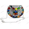 Fatto a mano Borsa a mano da donna Meenakari Stone alla moda pochette borsa a tracolla media