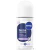 NIVEA Deodorante Roll on Derma Control Restore 50 ml, Deodorante donna antitraspirante per una protezione 72h, Formula senza alcool con Acido Ialuronico e Vitamina E per la cura della pelle sensibile