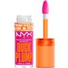 NYX Professional Makeup Gloss Rimpolpante, Altamente Pigmentato, Volume Immediato e Duraturo, Arricchito con Zenzero Piccante, Duck Plump, Tonalità: Bubblegum Bae, 6,8 ml
