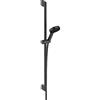hansgrohe Pulsify Select S Set doccia 105 3 tipi di getto Relax con asta doccia 90 cm, nero opaco, 24170670