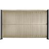 Mazovia Frangivista Giardino, PVC, 153x250 cm, Beige, Marrone Chiaro, Recinzione Giardino Resistente alle Intemperie e ai Raggi UV, Moderno Canniccio Frangivento, Senza Fori