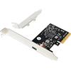 Conceptronic EMRICK14B scheda di interfaccia e adattatore USB 3.2 Gen 2x2 Type-C