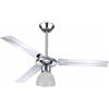 ZEPHIR Ventilatore a soffitto zephir con telecomando e luce 3 pale 122 cm