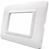 AVE Numero Posti 3 posti, CONFEZIONE 1 *** Placca ave s44 bianco in tecnopolimero per installazione elegante