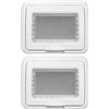 DIMELITALIA Numero Pezzi 2, CONFEZIONE 1 *** Coperchio ip55 bianco compatibile matix per protezione elettrica