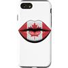 Foglia D'Acero Labbra Stile Canada Custodia per iPhone SE (2020) / 7/8 Bandiera Canadese Labbra Canada