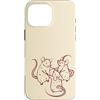 Y2K 90s Funny Rat Art Custodia per iPhone 16 Pro Max Y2K 90s Carino Ratti Danza Intorno