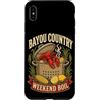 Rustic Cajun Seafood Kitchen Lettering G Custodia per iPhone XS Max Bayou Country Weekend Bollire Crawfish Feast Graphic Pot Bollito