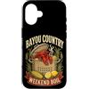 Rustic Cajun Seafood Kitchen Lettering G Custodia per iPhone 16 Bayou Country Weekend Bollire Crawfish Feast Graphic Pot Bollito