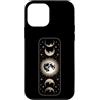 MaPaNoLi Design Custodia per iPhone 12 mini Fasi Lunari Sole Celeste E Stelle