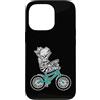 Cycling animal bike sport riding hobby t Custodia per iPhone 13 Pro Zebra con Bicicletta