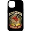 Rustic Cajun Seafood Kitchen Lettering G Custodia per iPhone 13 Bayou Country Weekend Bollire Crawfish Feast Graphic Pot Bollito
