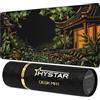 Hystar® Tappetino per mouse da gioco esteso, spessore 5 mm, superficie impermeabile, tessuto in poliestere liscio e base in gomma naturale, Midori (XXL, 91,4 x 40,6 cm)