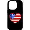 American Flag Heart Of US Patriots 4th O Custodia per iPhone 14 Pro cuore, in, colori, di, bandiera americana, bandiera, di, usa, come, uno, cuore