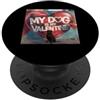 Labrador Retriever Puppy Lover PS Il mio cane è il mio Valentine Labrador Retriever Street Graffiti PopSockets PopGrip Adesivo