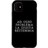 Lo shop di Ocane Custodia per iPhone 11 Ad ogni problema la giusta bestemmia Scherzo divertente