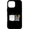 Bridgitte's Beekeeper Gifts Custodia per iPhone 16 Pro Max I'll BEE In My Office - Divertente apicoltore Apicoltura