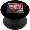 Pitbull Terrier Puppy Lover PS Il mio cane è il mio San Valentino Pitbull Terrier Street Graffiti PopSockets PopGrip Adesivo