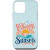 Ocean Wave Vacation Custodia per iPhone 12 mini Chasing Sunsets Retro Beach - Vibrazioni costiere