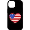 American Flag Heart Of US Patriots 4th O Custodia per iPhone 14 cuore, in, colori, di, bandiera americana, bandiera, di, usa, come, uno, cuore