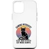 Retro Cat Gamer Introvert Custodia per iPhone 12/12 Pro Gaming Modalità silenziosa introverso attivata modalità gatto sempre