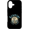 Newport RI Sailing and Marina Gear Custodia per iPhone 17 Design nautico con cavalluccio marino di Newport Rhode Island
