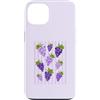 Grape and Vine Co Custodia per iPhone 13 Grapeful Viola Uva Stripe Pattern Garden Fruit Lover