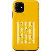 Tropical Bananas Co Custodia per iPhone 11 Banane estive divertenti alla moda con stampa di frutta a strisce di banana