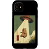 Funny Selfie Capybara Meme Humor Gifts M Custodia per iPhone 11 Spaventato Capybara UFO Rapimento Divertente Alien Meme Graphic Art