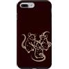 Y2K 90s Funny Rat Art Custodia per iPhone 7 Plus/8 Plus 90s Y2K Carino Ratti Danza Intorno