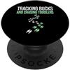 Whitetail Deer Hunting Outdoorsman Tracciare i dollari e inseguire i bambini Deer Hunting Parent PopSockets PopGrip Adesivo