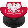 Flags and Symbols Bandiera polacca della Polonia con stemma PopSockets PopGrip Adesivo