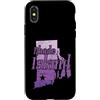 US States United States USA Country Amer Custodia per iPhone X/XS Mappa di Rhode Island USA