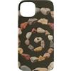 Whimsy Grunge Stone Swirl Nature Graphic Custodia per iPhone 15 Plus Grunge Stone Spiral 90s Vintage Nature Beach Geology