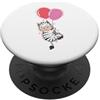 Animal funny cute sweet Nature Mammal Zo Zebra si blocca su Balloon PopSockets PopGrip Adesivo