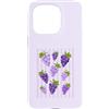 Grape and Vine Co Custodia per iPhone 15 Pro Grapeful Viola Uva Stripe Pattern Garden Fruit Lover