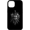 Medieval Crusader Knight Shield Sword Cr Custodia per iPhone 13 Templare Cavaliere Spada E Scudo Bruciante