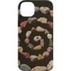 Whimsy Grunge Stone Swirl Nature Graphic Custodia per iPhone 14 Plus Grunge Stone Spiral 90s Vintage Nature Beach Geology