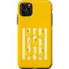 Tropical Bananas Co Custodia per iPhone 11 Pro Max Banane estive divertenti alla moda con stampa di frutta a strisce di banana