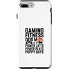 Gaming Fitness Gamer Workout Custodia per iPhone 7 Plus/8 Plus Gioco Fitness Cane Mamma Sollevamenti Potenza Giochi di Potenza