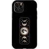 MaPaNoLi Design Custodia per iPhone 11 Pro Fasi Lunari Sole Celeste E Stelle