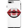Foglia D'Acero Labbra Stile Canada Custodia per iPhone 7 Plus/8 Plus Bandiera Canadese Labbra Canada