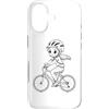 T-Shirts de Mountain Bike per Ragazze Custodia per iPhone 17 Ragazza in bicicletta Disegno di una linea di ciclista
