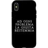 Lo shop di Ocane Custodia per iPhone X/XS Ad ogni problema la giusta bestemmia Scherzo divertente