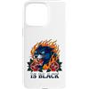 Retro edgy feline artwork dark aesthetic Custodia per iPhone 15 Pro Max Black Panther Flame Rose è un motociclista gotico