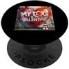 Miniature Schnauzer Puppy Lover PS My Dog Is My Valentine - Schnauzer Street Graffiti in miniatura PopSockets PopGrip Adesivo