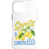 Italian Summer Sun And Beach Alcohol Vac Custodia per iPhone 16 Pro Max Spritz Limoncello dal 1900 Italia Vintage Cocktail Limone