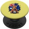 Maglietta Australia Aussie Sydney Melbou Maglietta Australia Aussi Outback Australiano Down Under PopSockets PopGrip Adesivo